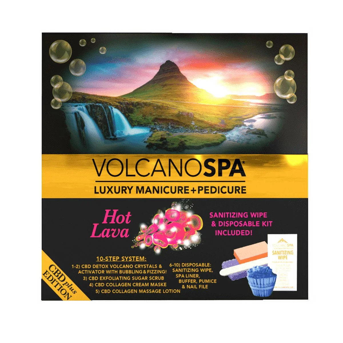 La Palm Volcano Spa Pedicure 6 Step Kit - Hot Lava