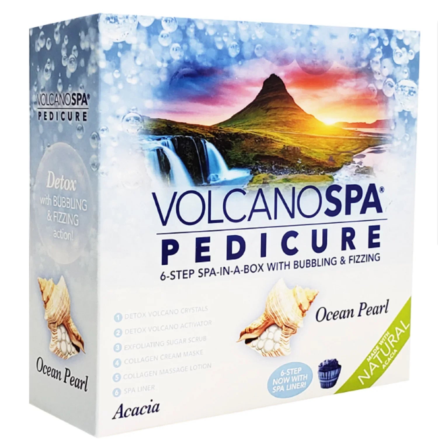 La Palm Volcano Spa Pedicure 6 Step Kit - Ocean Pearl