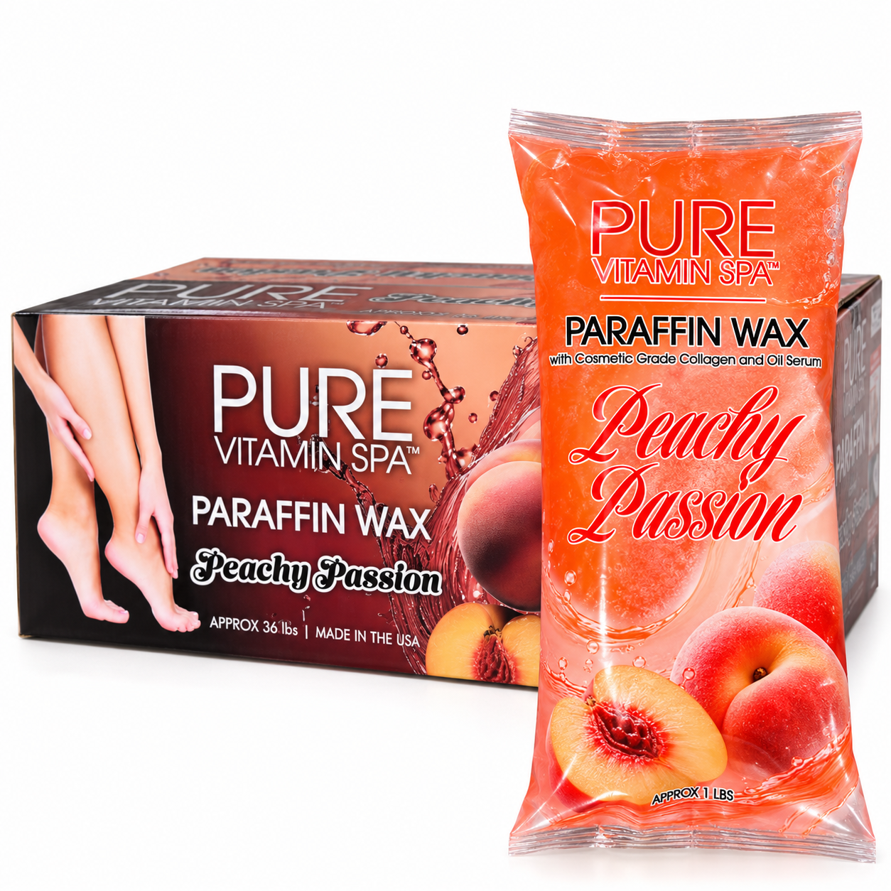 Pure Vitamin Spa Paraffin Wax - Peachy Passion