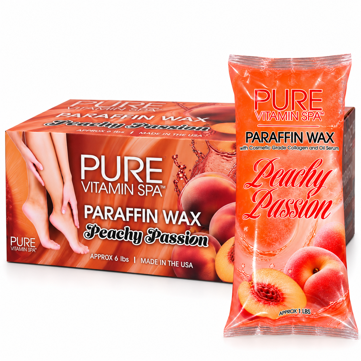 Pure Vitamin Spa Paraffin Wax - Peachy Passion