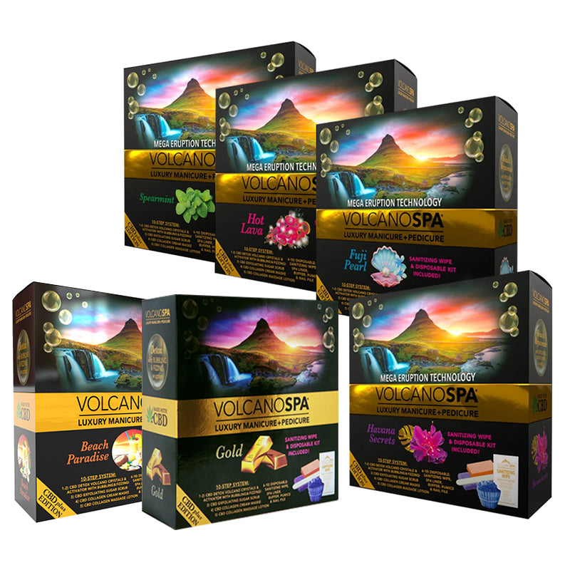 La Palm Volcano Spa Pedicure 6 Step Kit - 6 Scents