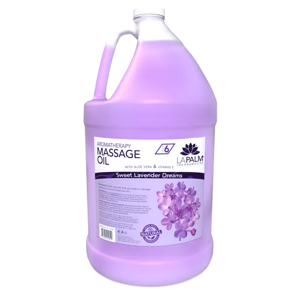 LA PALM Aromatherapy Massage Oil Sweet Lavender Dreams Gallon
