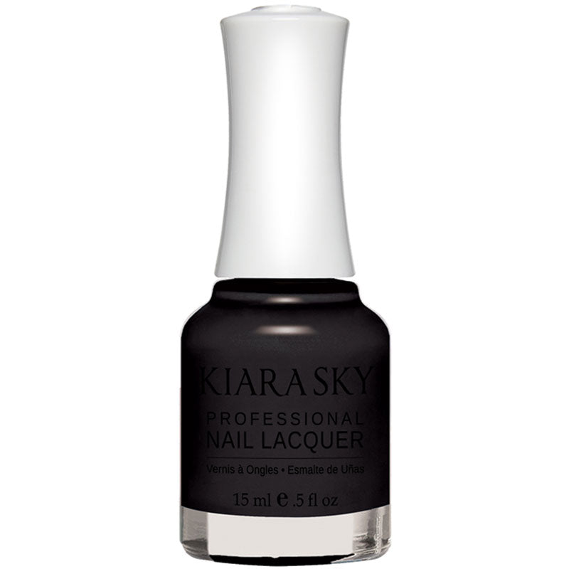 Kiara Sky Nail Polish N435 Black to Black 0.5 oz