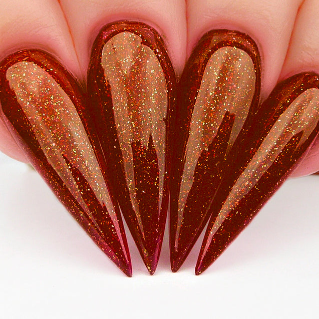Kiara Sky Nail Polish N457 Frosted Pomegranate 0.5 oz