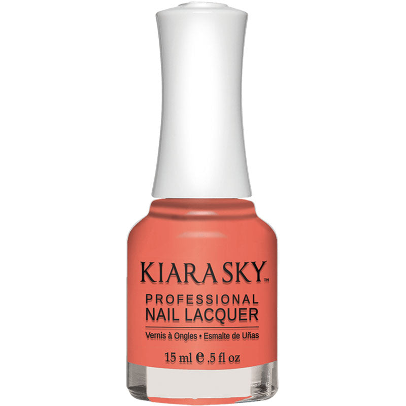 Kiara Sky Nail Polish N490 Romantic Coral 0.5 oz