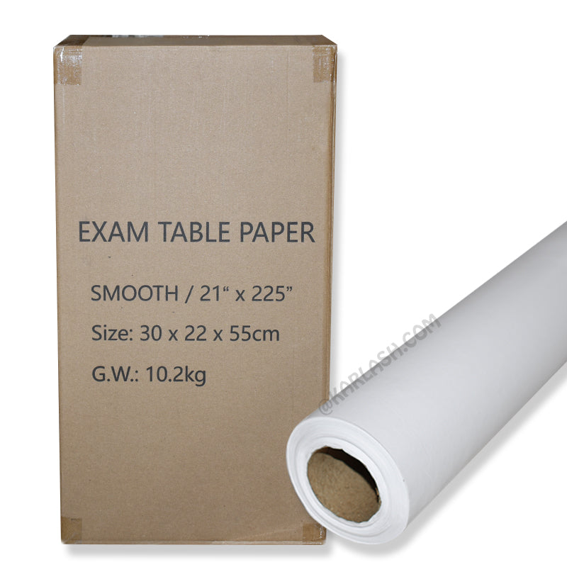 Panda Spa Exam Table Paper Roll, White, 21 in x 225