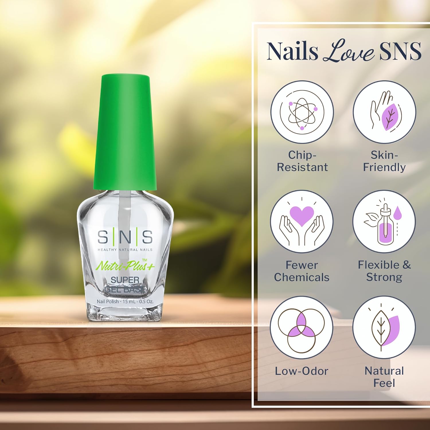 SNS Base Coat Nail Polish for Nail Dip Powder 2 oz REFILL