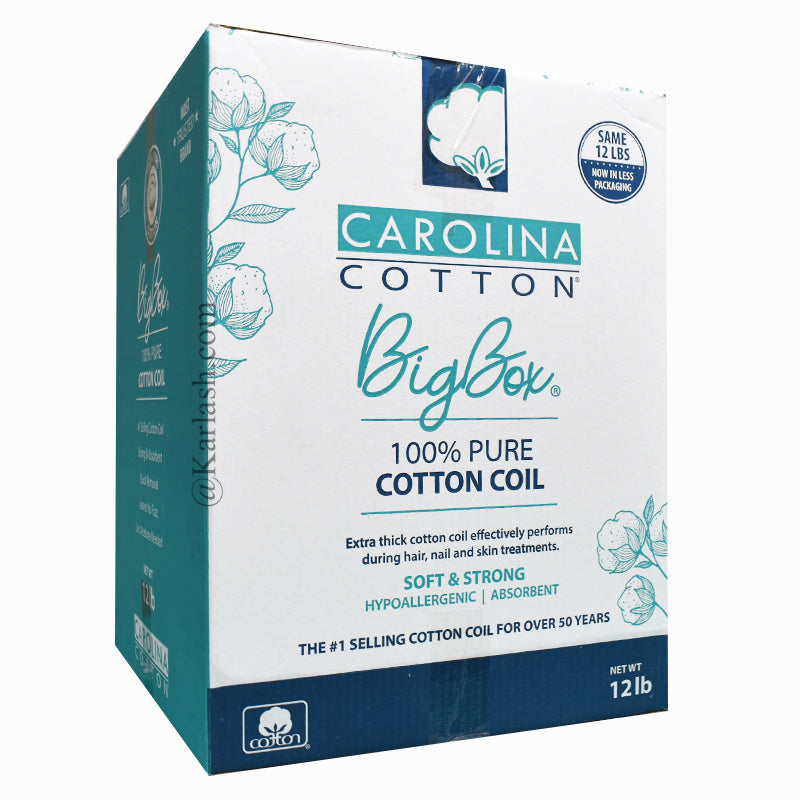 Carolina Cotton 100% Cotton Pure Cotton Coil Big Box 12lb