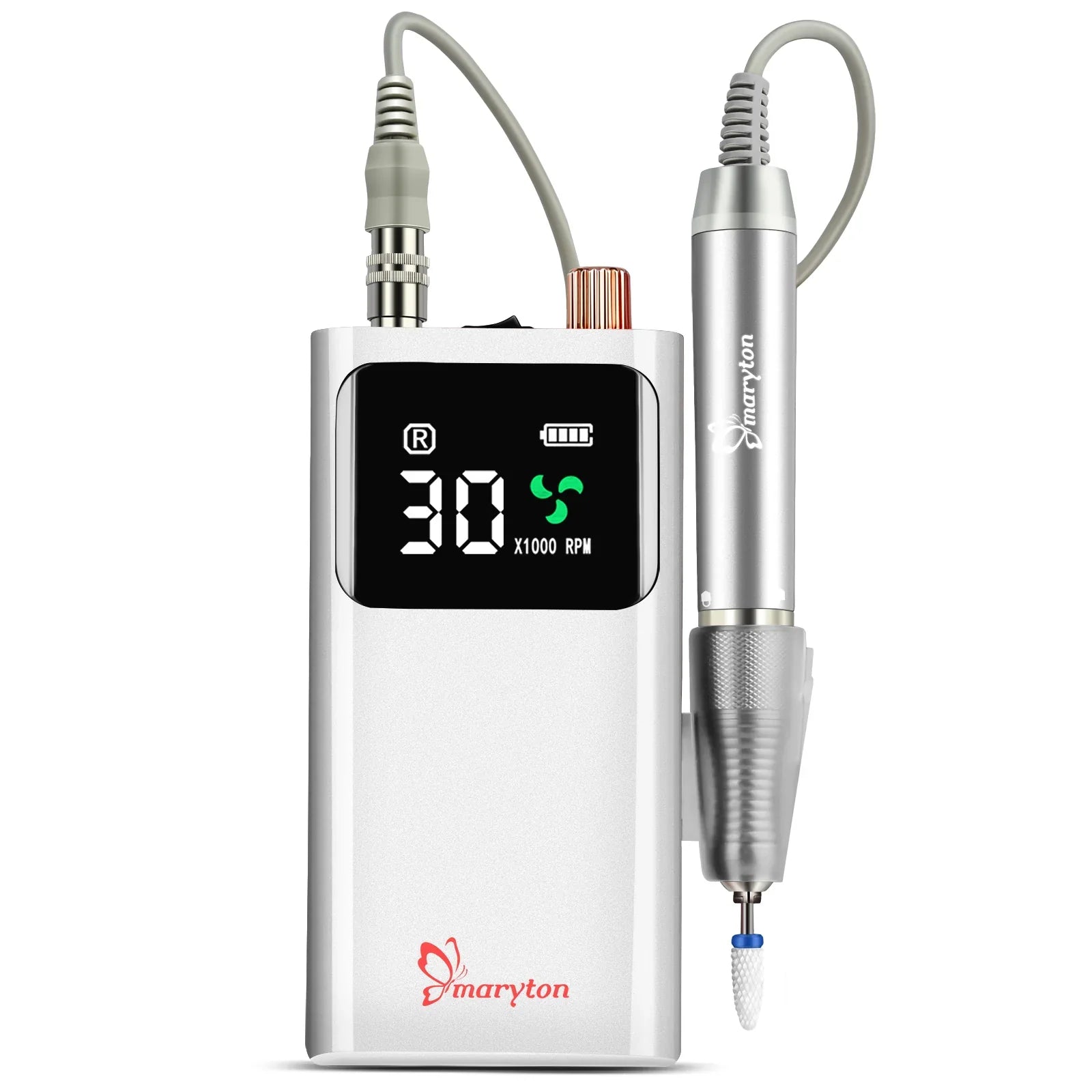 Maryton Portable Rechargeable E-File Electric Nail Drill