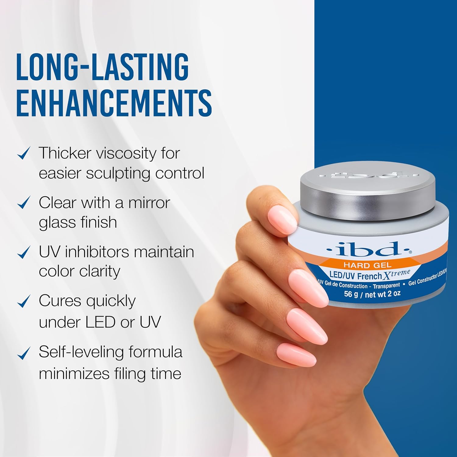 IBD LED/UV French Xtreme Hard Gel - Clear 2 oz