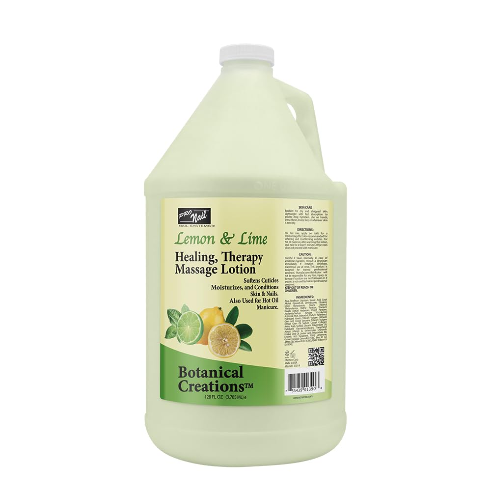 PRONAIL Healing Therapy Massage Lotion Lemon Lime 128 oz