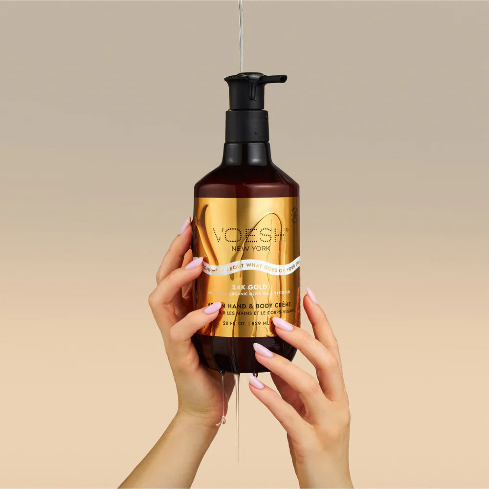 Voesh Vegan Hand & Body Lotion 24k Gold 28oz