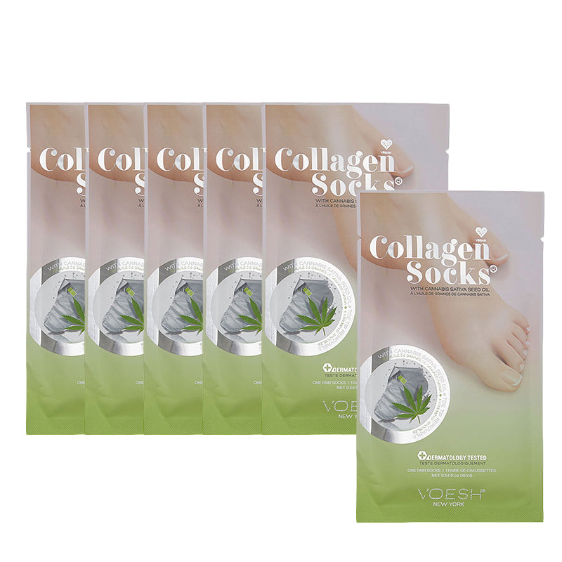 Voesh Collagen Socks With Herb Seed Oil Pack of 6