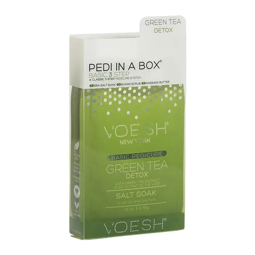 Voesh Pedi In A Box 3 Step Pedicure Green Tea Detox