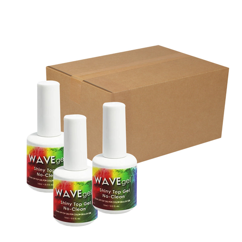 Wave Gel Top Coat No Clean 0.5 oz - White Lid (BULK DISCOUNT)