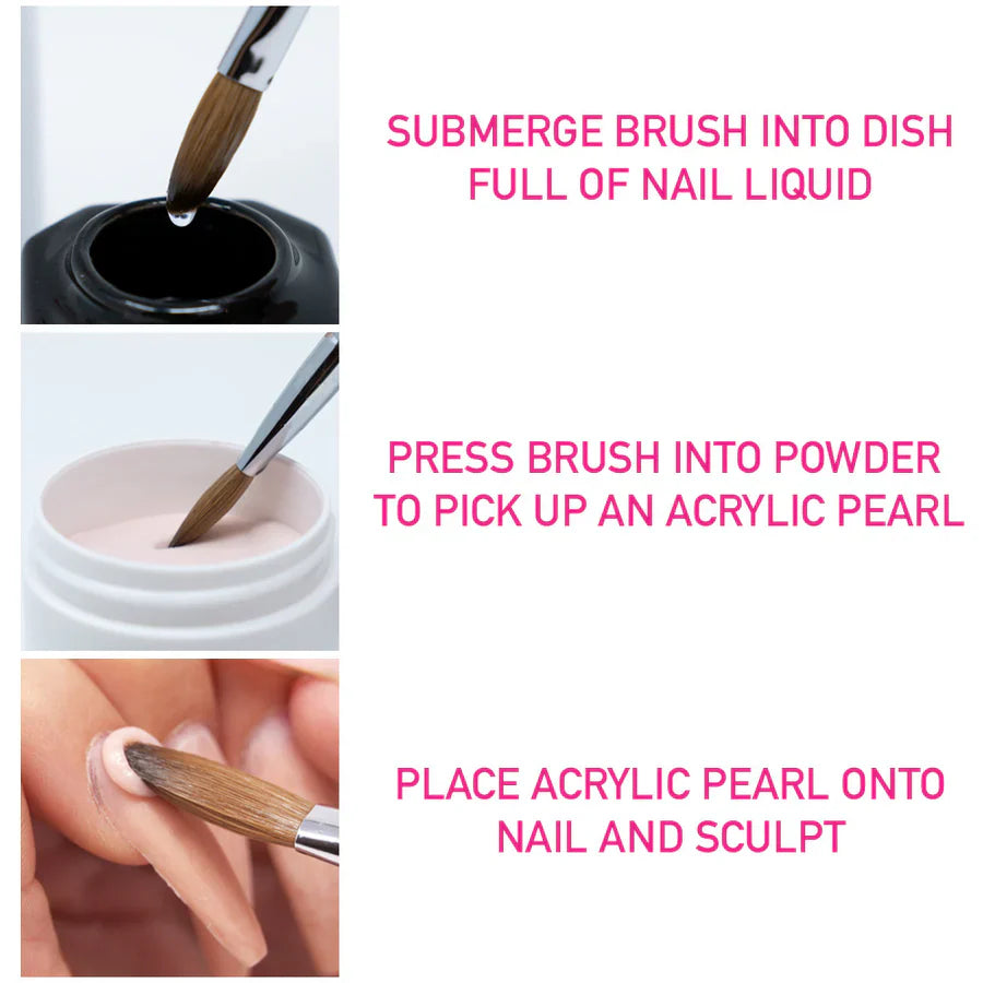 Young Nails Nail Liquid Monomer 6oz + 2 Acrylic Powder 45g