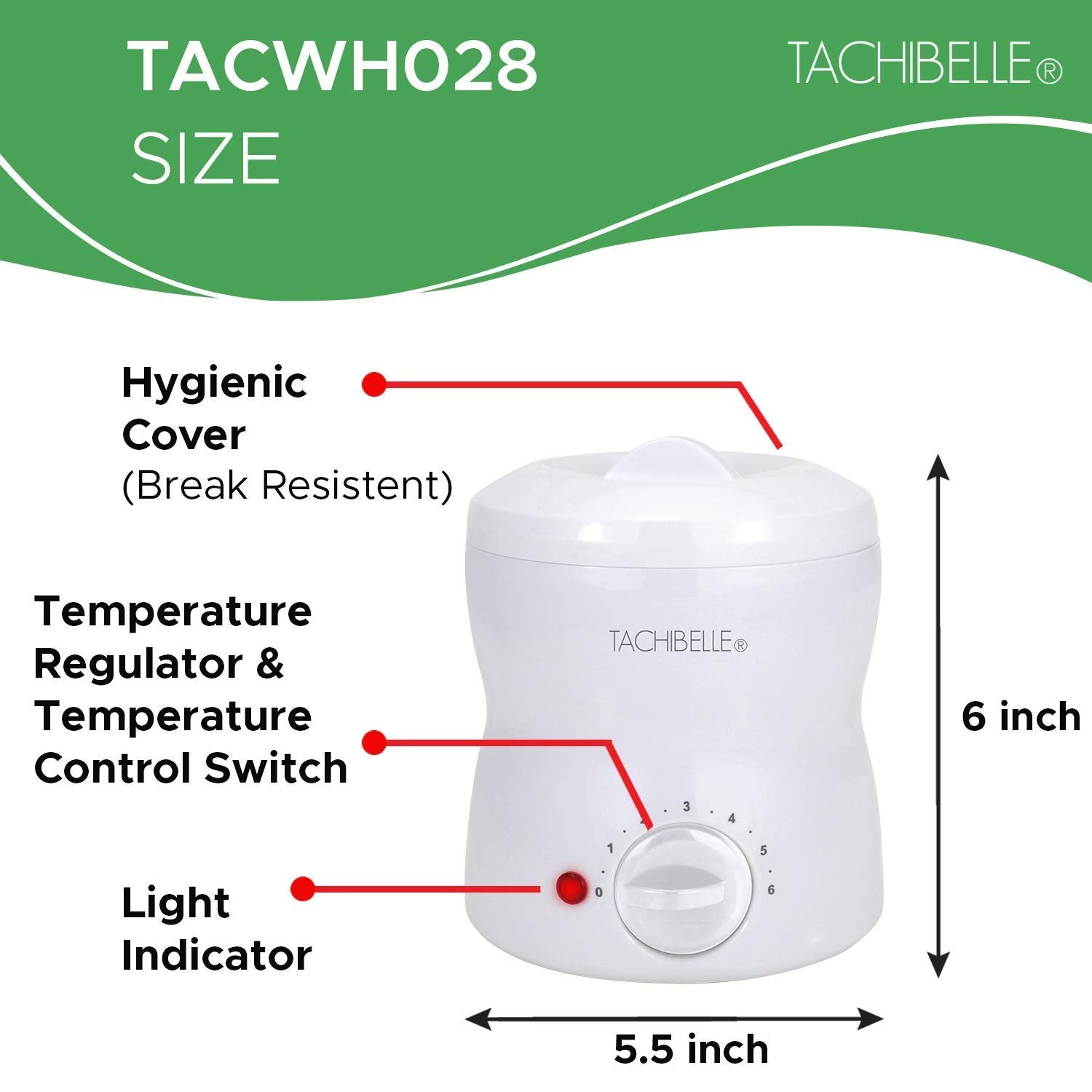 Tachibelle The Compact Wax Warmer 14 OZ