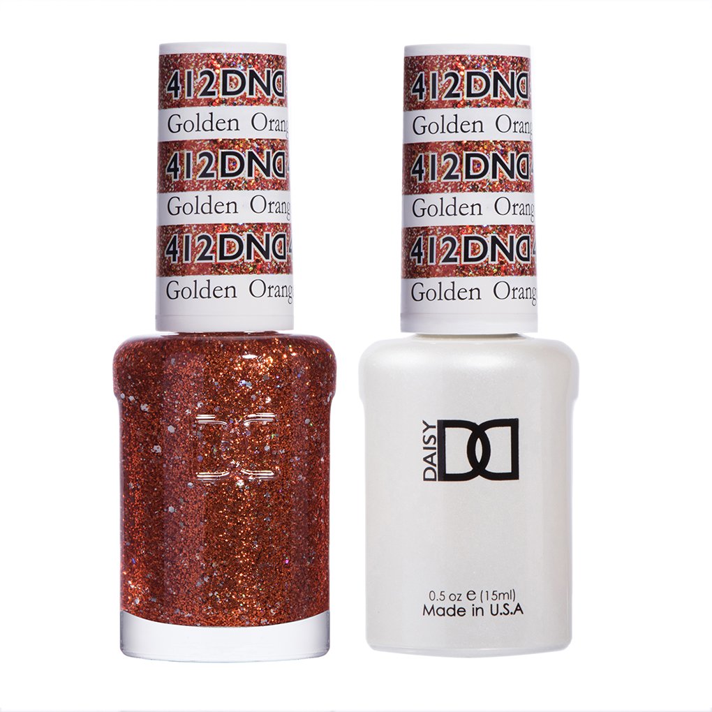 DND Matching Polish Set Gel & Lacquer 412 Golden Orange Star