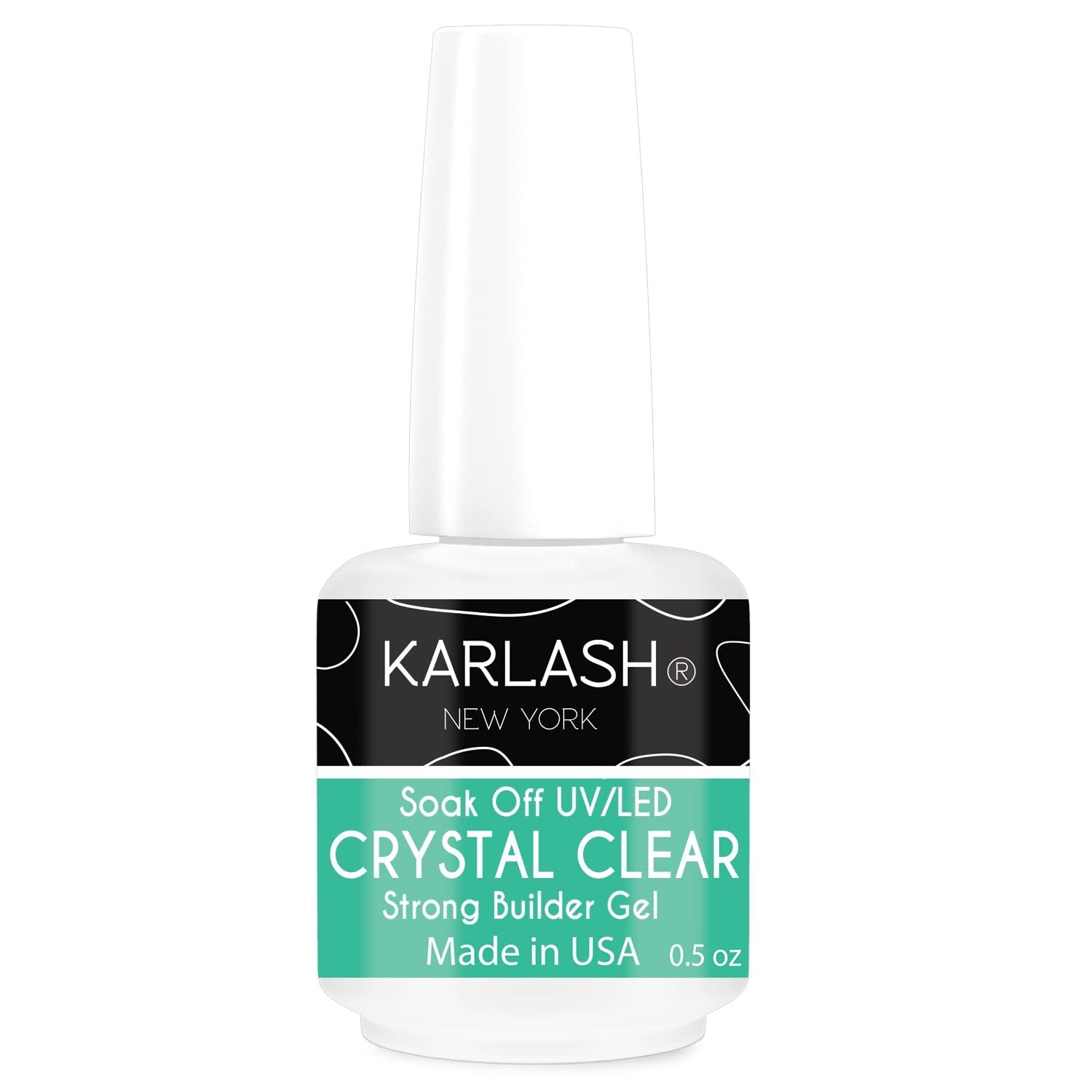Karlash Brush On Builder Gel Polish Soak Off Crystal Clear 0.5 oz