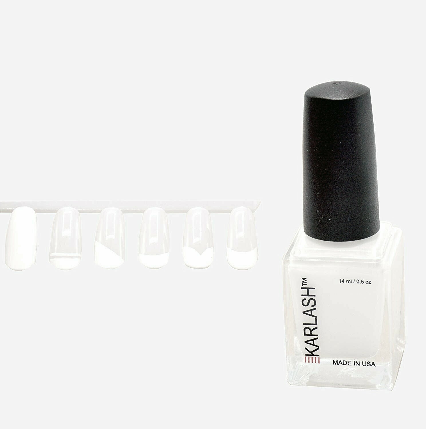 Karlash Nail Polish for White French Tips Nail Art 0.5 ounce