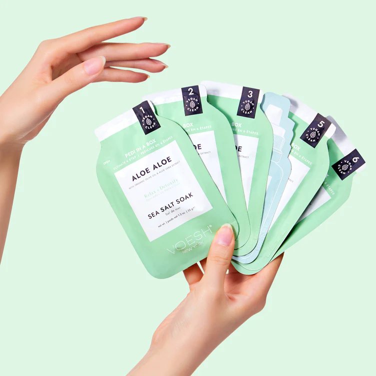 Voesh Pedi In A Box 6 In 1 Deluxe Pedicure Aloe Aloe