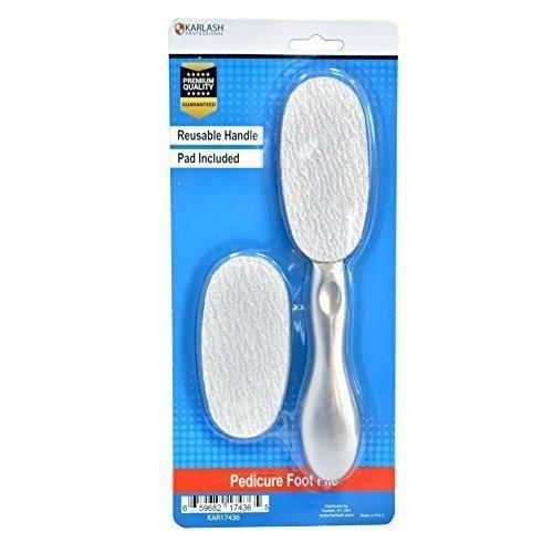 Karlash Stainless Steel Metal Foot File with Foot File Pad