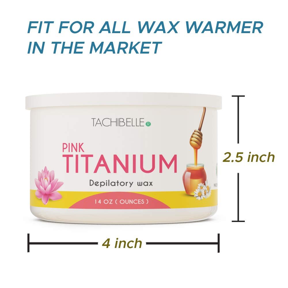 Tachibelle Depilatory Wax Hair Removal Pink Titanium Wax 14 Oz