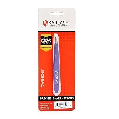 Karlash Point Tweezers Stainless Steel Point Tip Tweezer - Purple