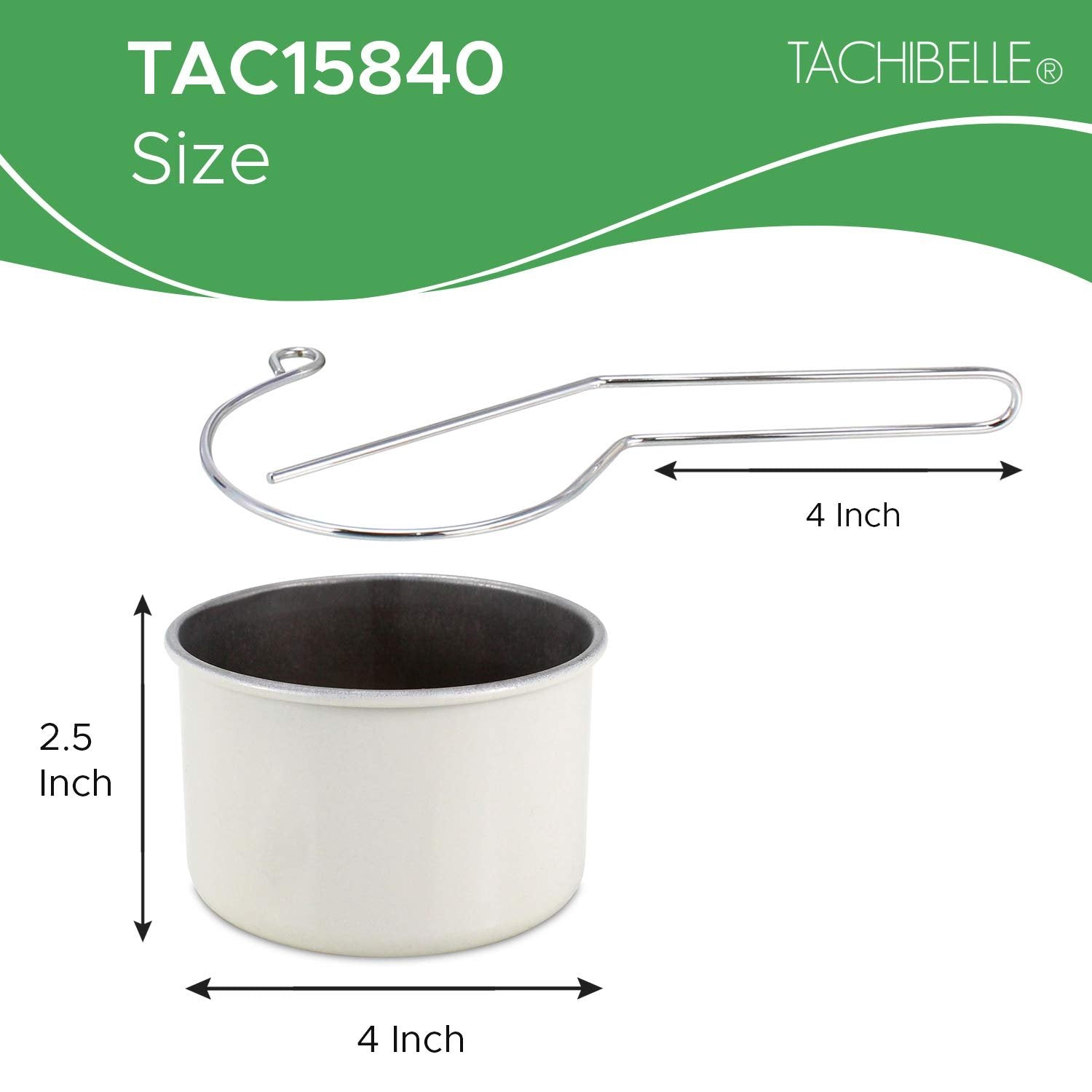Tachibelle Empty WAX CAN with SCRAPER HANDLE