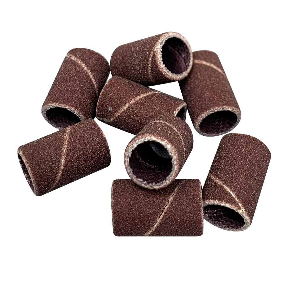 Karlash Professional Nail Sanding Bands Brown Fine Grit File + Free 2 Mandrel