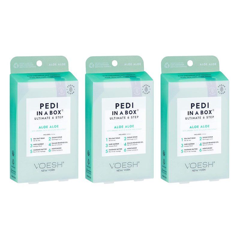 Voesh Pedi In A Box 6 In 1 Deluxe Pedicure Aloe Aloe