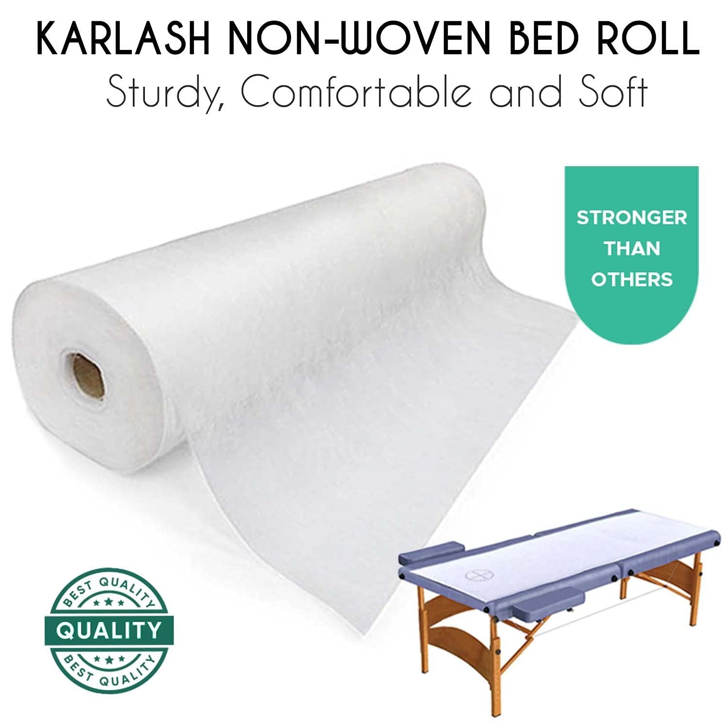 Karlash Non Woven Bed Sheet Roll for Massage Table 30gms Thick