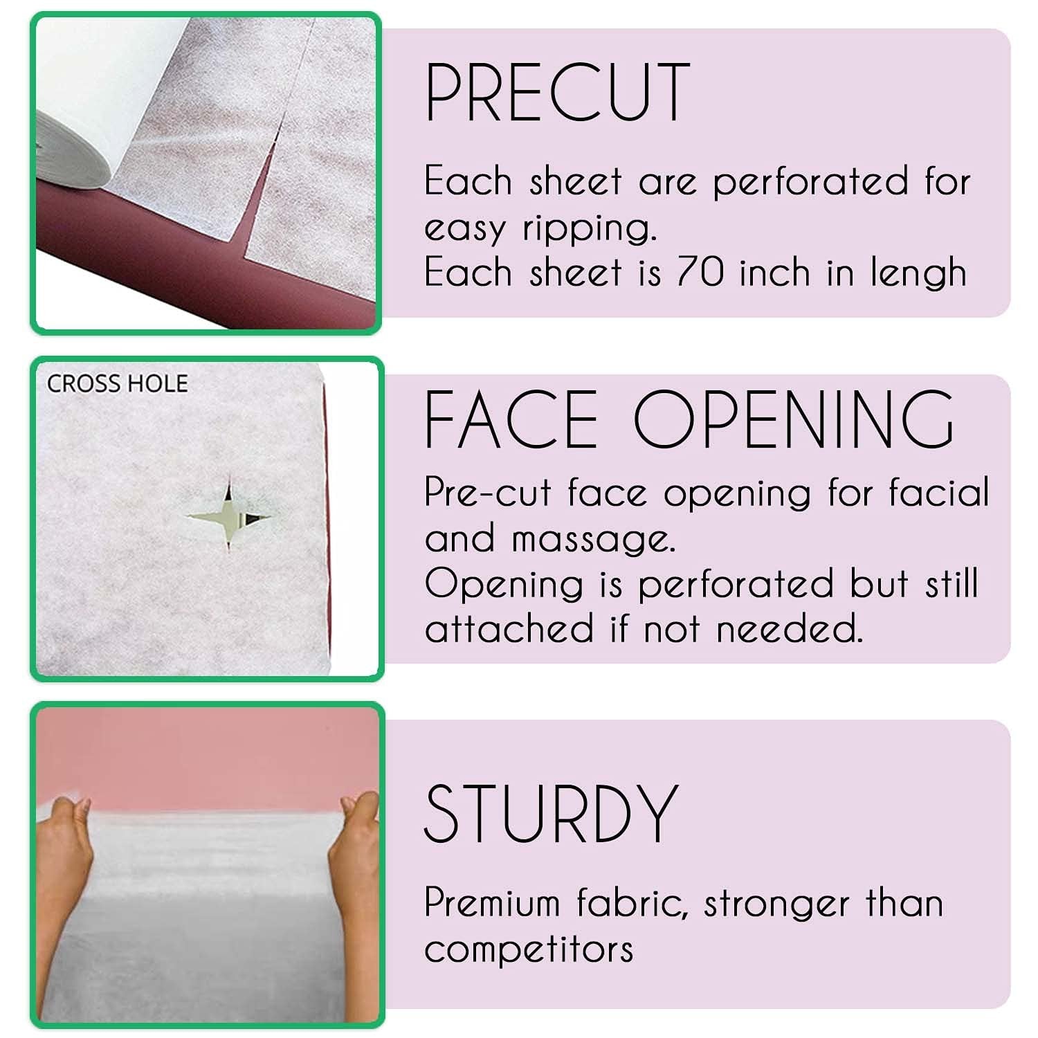 Karlash Non Woven Bed Sheet Roll for Massage Table 30gms Thick