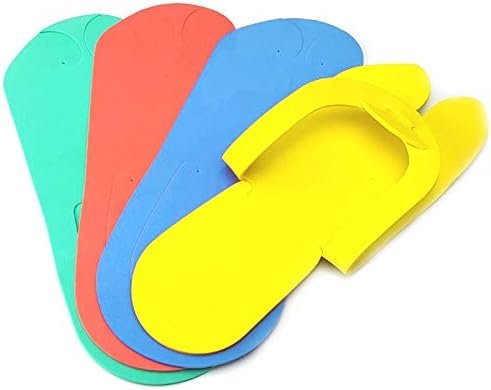 Pandaspa Disposable Multi Color Flip Flop Foam Slippers Pedicure Nail Foot Spa
