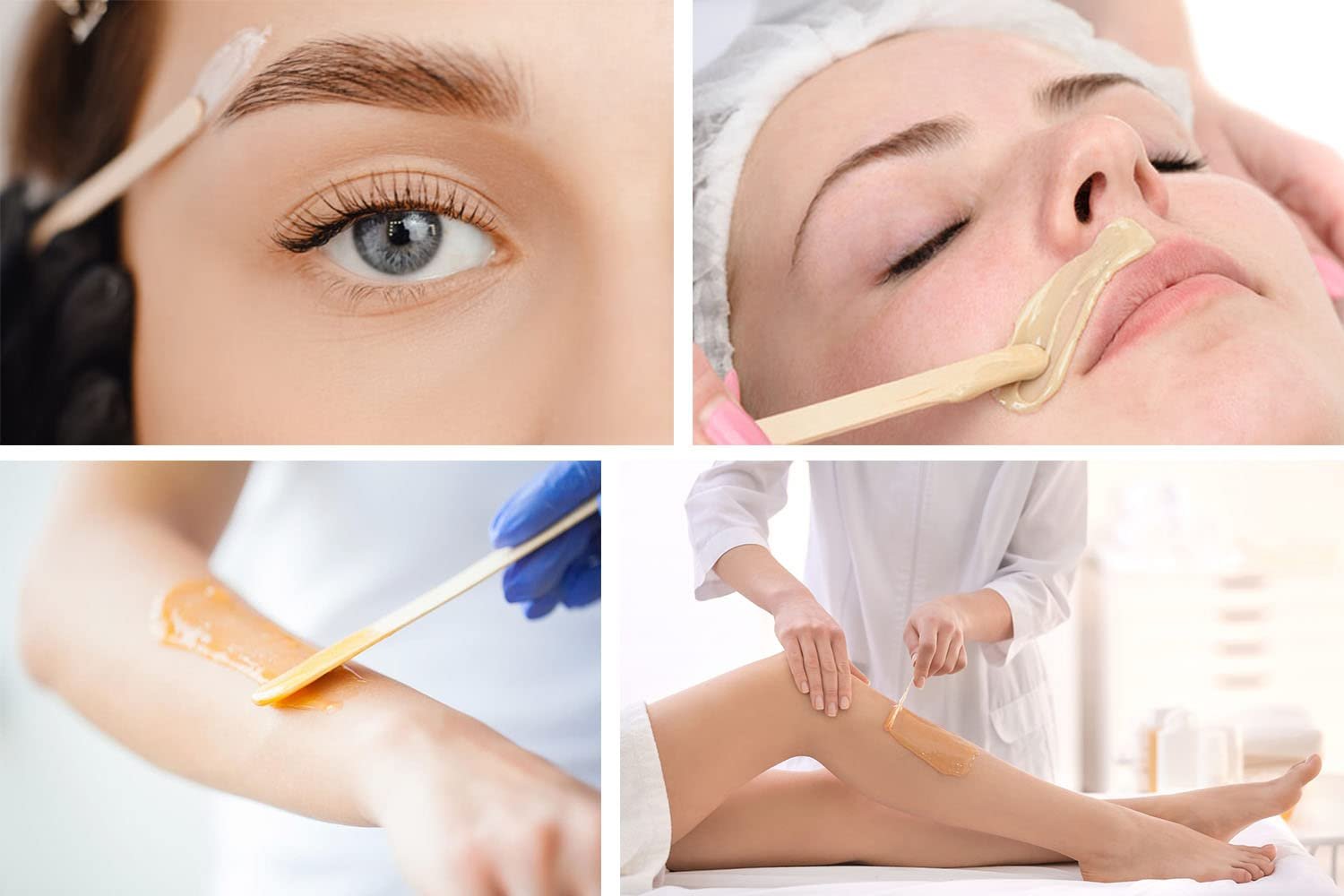 4 Style Total Mix Large & Small Wax Wood Sticks Applicator Spatula Assorted For Body & Face Hair Removal 2000 PCS
