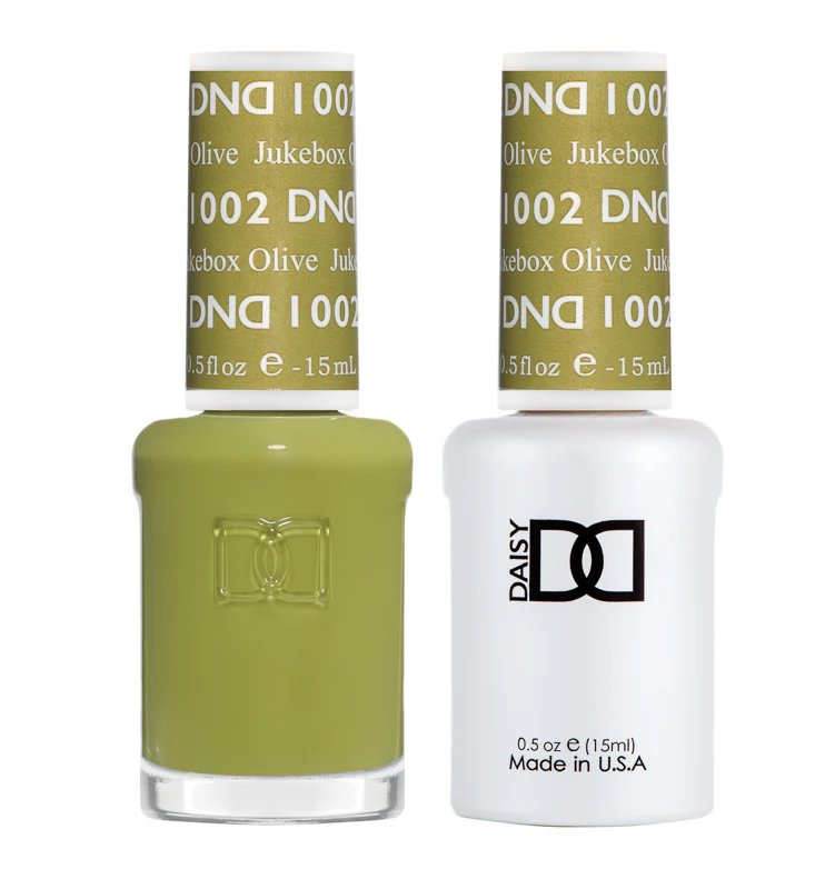 DND Matching Polish Set Gel & Lacquer 1002 Jukebox Olive