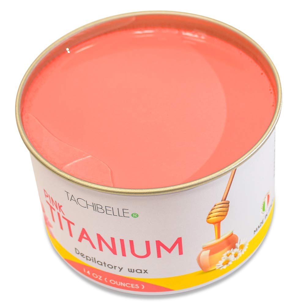 Tachibelle Depilatory Wax Hair Removal Pink Titanium Wax 14 Oz