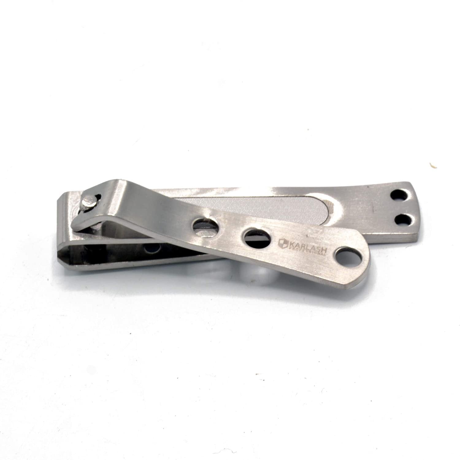 Karlash Stainless Steel Toenail Clipper for Thick Nails Extra Wide Jaw with Nail File