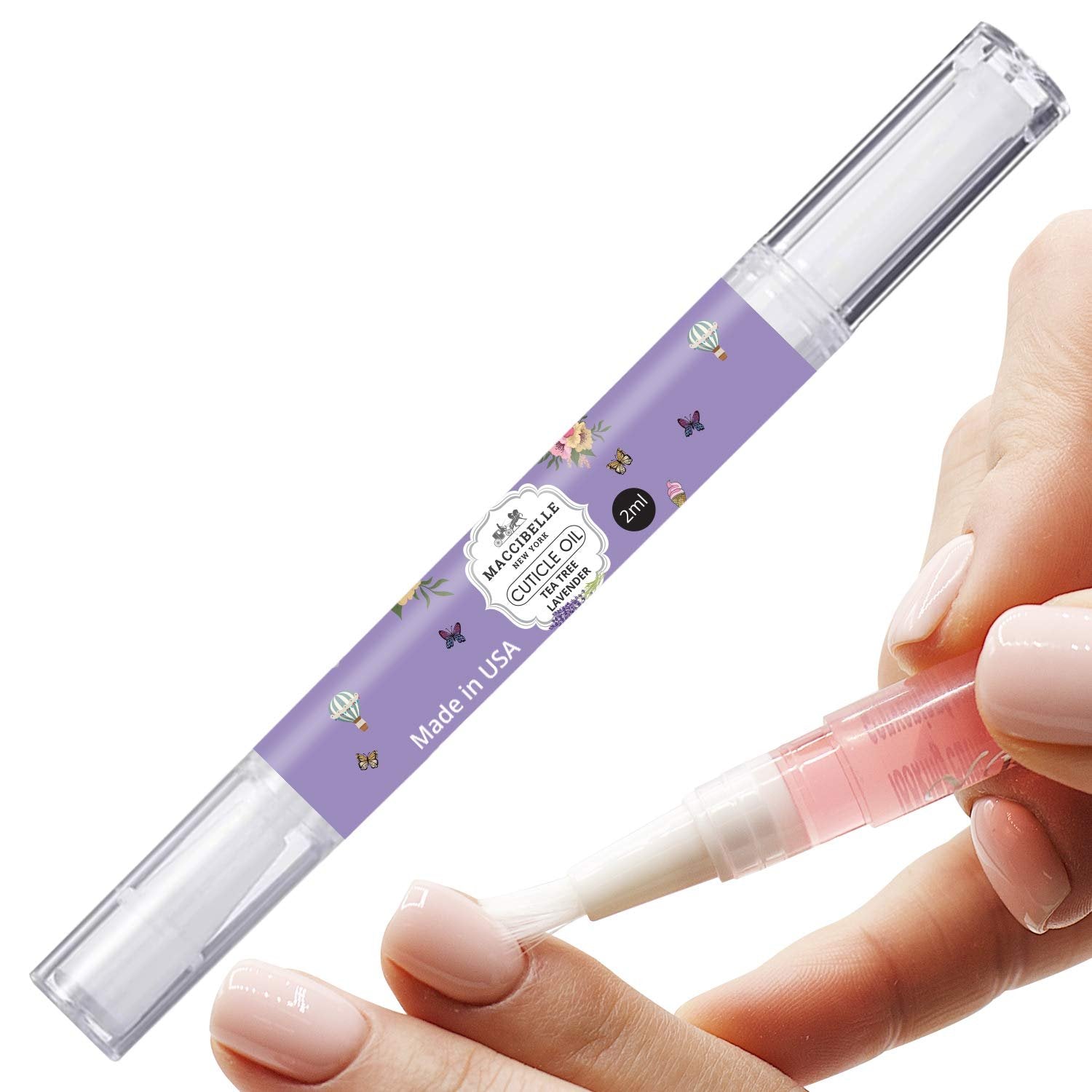 Maccibelle Cuticle Oil Set of 3 Oil Flavors, Help to Heals Dry Cracked Cuticles