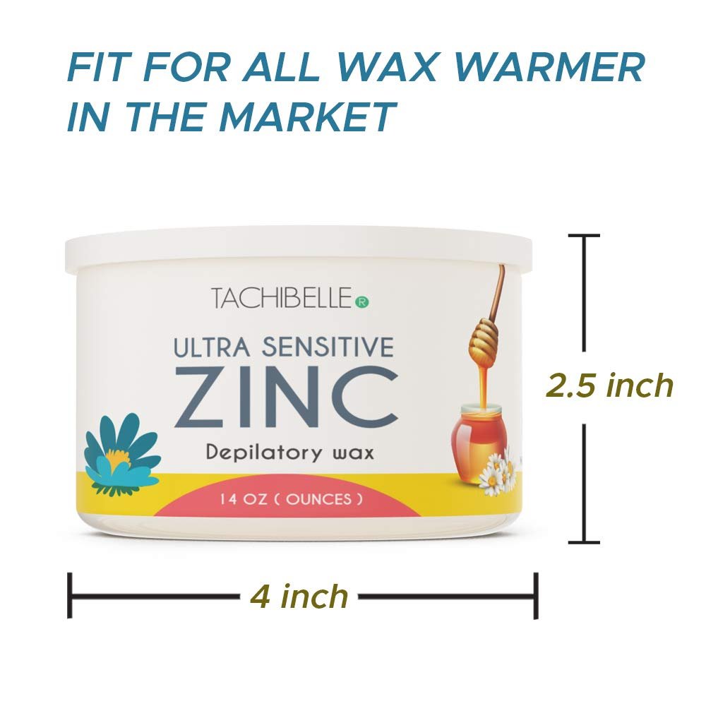 Tachibelle Depilatory Wax Hair Removal Zinc Wax 14 Oz