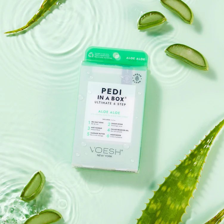 Voesh Pedi In A Box 6 In 1 Deluxe Pedicure Aloe Aloe