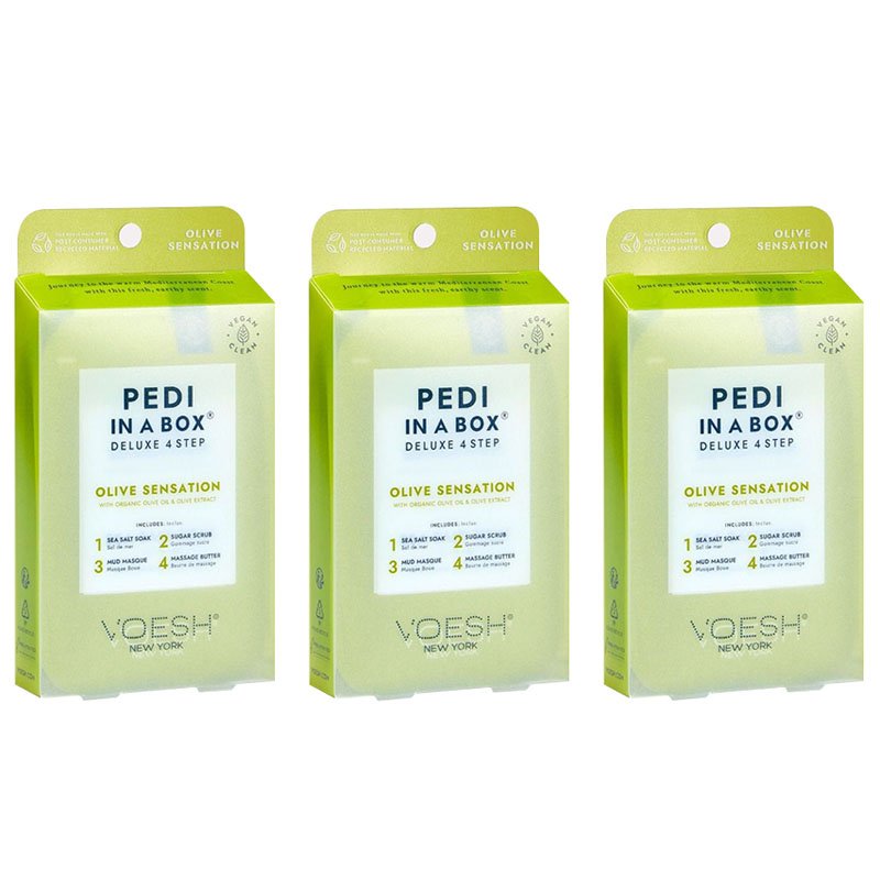 Voesh Pedi In A Box 4 In 1 Deluxe Pedicure OLIVE SENSATION